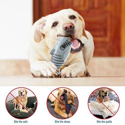 Dog Chew Toys for Aggressive Chewers, Indestructible Tough Durable Squeaky Interactive Dog Toys Teeth Cleaning Dog Chew Toy for Small Meduium Large Breed - color: SY