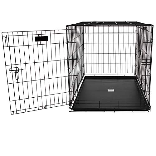 Precision Pet Products Two Door Great Crate Wire Dog Crate, 48 Inch, For Pets 90-125 lbs, With 5-Point Locking System - size: 48.0"L x 30.0"W x 32.0"H