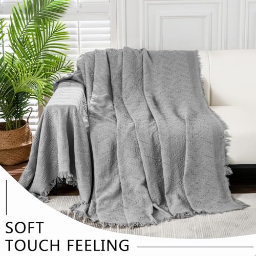 MEETSKY Sofa Cover for 3 Cushion Couch - Extra Wide, Washable, Dog-Friendly (X-Large: 91" x 118", Grey) - color: Grey, size: 91" x 118" | X-Large