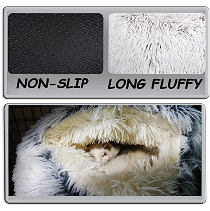 Ferret Bed Cave and Hideouts，Ferret Hideaway Bed Accessories for Cage Ferret Beds and Hideouts (Gray) - color: Grey