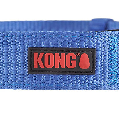 KONG Max HD Ultra Durable Neoprene Padded Dog Collar (XL, Blue)