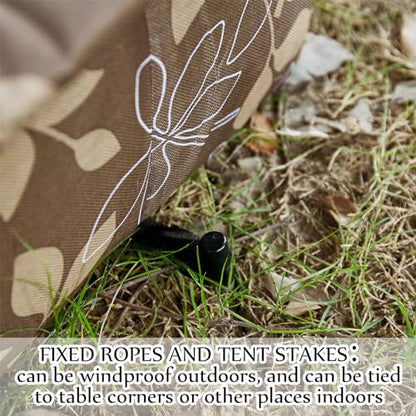 Soaoo 3 Pcs Cat Houses for Outdoor Stray Cats Shelter Weatherproof Outside House Indoor Foldable Pet Cave with Tent Stakes for Wild Animal Dogs(Leaves Style) - style: Leaves Style