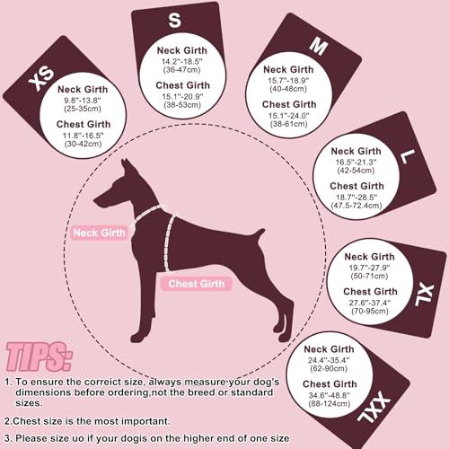 EMUST Dog Life Vests, Adjustable XS Dog Life Jacket with Rescue Handle, Puppy Flotation Vest for Small/Medium/Large Dogs, SakuraPink, XS - color: Sakura Pink, size: XS