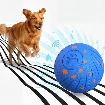 Dog Toys for Medium Large Dogs to Keep Them Busy, Smart Interactive Dog Balls with Automatic Moving Bouncing Vibrating for Enrichment, Mental Stimulation, Anti Boredom, Blue - color: Blue
