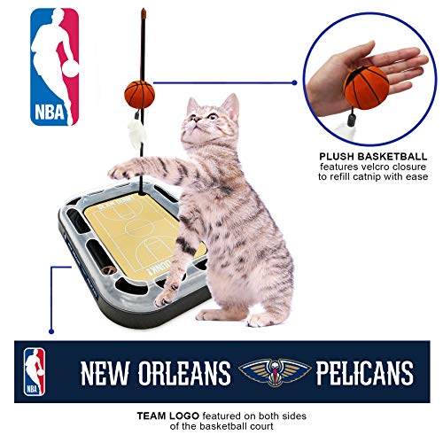 New Orleans Pelicans Basketball Cat Scratcher Toy - color: New Orleans Pelicans