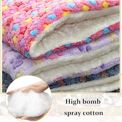 Super Soft Fluffy Premium Flannel Pet Blanket Washable Shaggy Plush Calming Dog Blankets Flannel Throw for Small Medium Large Dogs Cats (Color : Purple, Size : S 35 * 27CM/13.7 * 10.6IN)