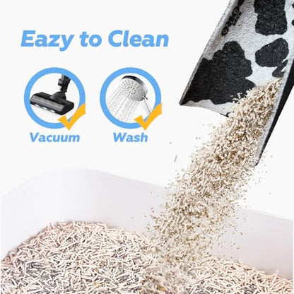 Doro Large Cat Litter Mat XL 47x23 Inch, Cat Litter Rug for Litter Tracking Control, Extra Large Litter Mat Cat Litter Mat Waterproof Non-Slip Cat Box Mat, Thick Litter Trapping Mat for Cat Litter Box - size: 47x23 inch