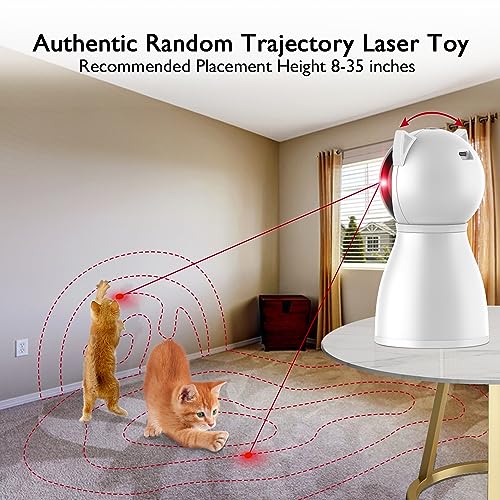 Valonii Cat Toys [2025 Newly Upgraded] Real Random Trajectory Rechargeable Motion Activated Cat Laser Toy Automatic,Interactive Cat Toys for Indoor Cats/Kitten/Dogs