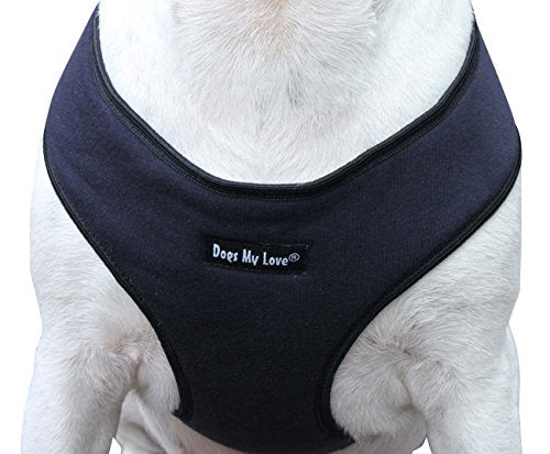 Dogs My Love Soft Vest Harness for Dogs and Puppies 6 Sizes Blue (XL (Neck Max: 17.5"; Chest Girth: 22"-27")) - size: XL (Neck Max: 17.5"; Chest Girth: 22"-27" )