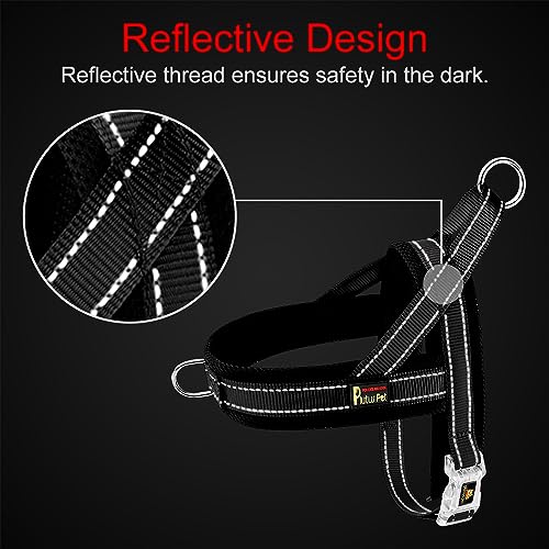 Plutus Pet No Pull Dog Harness with Breathable Mesh Padded, Adjustable Reflective Escape Proof Dog Harness, Quick Fit Dog Vest Harness for Small Medium Large Dogs(XXS, Gray) - color: Gray, size: XXS: chest 11.8"-15"