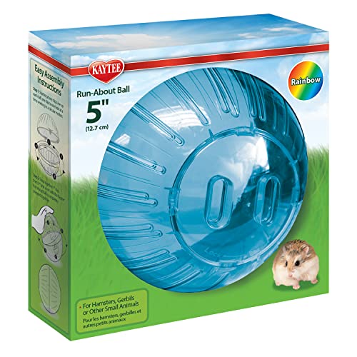 Kaytee 5" Assorted Color Run-About Exercise Ball For Pet Dwarf Hamsters & Mice - color: Assorted, size: 5"
