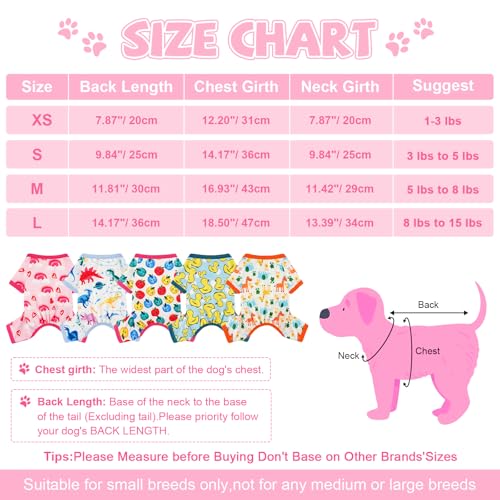 Dog Pajamas for Small Dogs, Soft Thin Pjs Jammies Cat Doggie, Summer Pet Cute Puppy Clothes Outfits Dogs Boy Girl(Red Heart, XS) - color: Red Heart, size: X-Small (Chest 11.8 in)