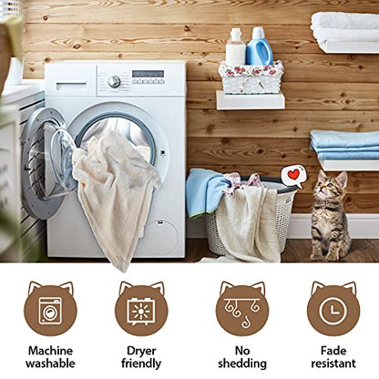 8 Pieces Pet Blanket Soft Fleece Warm Sleep Mat for Dogs Cats Reversible Washable Blanket Fluffy Cute pet Supplies for Small Medium Large Puppy Kitten, 19.7X 27.6 Inches, 8 Colors