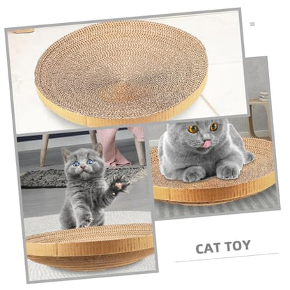 3pcs Cat Scratcher Replacement Pads, Corrugated Cardboard Sturdy Scratchers for Indoor Cats and Kittens, Wear-Resistant Funny Kitten Scratch Pads for Room Use