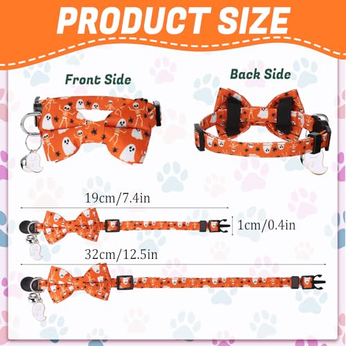 18 Pcs Holiday Cat Collars Breakaway 4th of July Cat Collars with Bowtie Adjustable Kitten Collar with Plastic Buckle for Holiday Pet Cat Costume - color: Bowtie