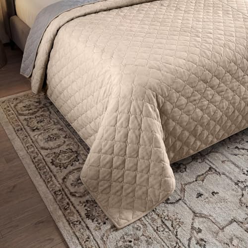 Large Waterproof Dog Bed Cover & Furniture Protector - Reversible, Non-Slip Pet Blanket for Bed, Sofa, Couch - Machine Washable - 30x30 Inches, Khaki - color: Khaki