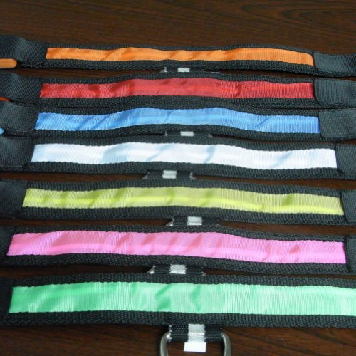 5 FT Reflective Dog Leash with Comfortable Padded Handle and Rotative Strong Metal Clasp and Flash Collar-Black - color: Black