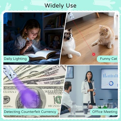 TBTeek Cat Toy, Battery Screen, Cute Fun Creative Body, Rechargeable, 7 Adjustable Patterns, Interactive Kitten Pet Dog Chase Toy for Fun Chase Play Exercise (1pcs) - size: 1pc battery display