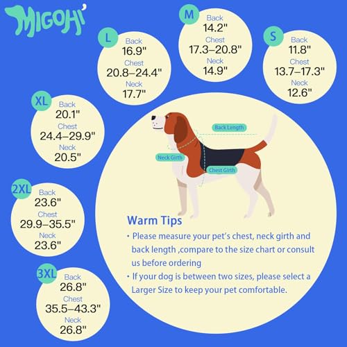 MIGOHI Reflective Dog Coat, Waterproof Winter Jacket, Fleece Lined, Small, Pink - color: Pink, size: Small
