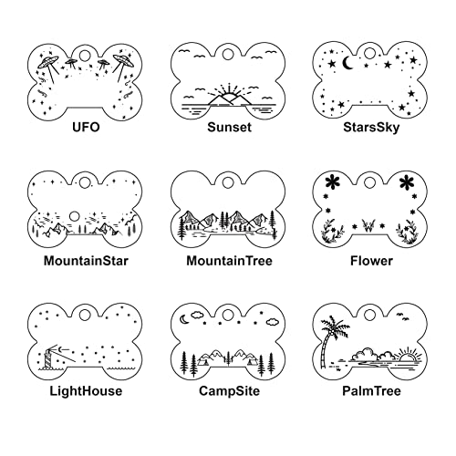 Personalized Dog Tag with 5 Lines of Custom Deep Engraved Durable Stainless Steel Pet ID Name Tag Designer Regular Size Bone - size: Regular, style: Bone