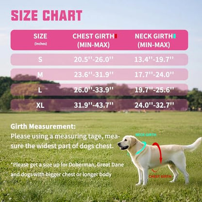 AUROTH Dog Harness and Leash Set, Soft Padded Service Dog Vest with 5.25FT Dog Leash, No Choke, Easy On Pet Vest, Adjustable Reflective No Pull Pet Vest Medium Sized Dog, Easy Walking and Training - color: Pink Camo, size: Medium
