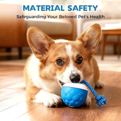 Interactive Dog Toys Motion Activated Automatic Rolling Ball Toys for Small/Medium/Large Dogs Balls for Boredom to Keep Them Busy with USB Rechargeable(Blue) - color: blue