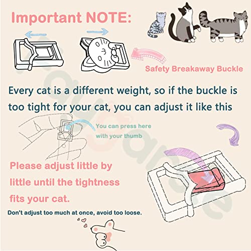 2 Pack Cotton Breakaway Cat Collars with Bell Daisy Pendant Kitty Kitten Collars Black Blue Collar for Female Girl Cats Male Boy Cats - color: Black&Blue