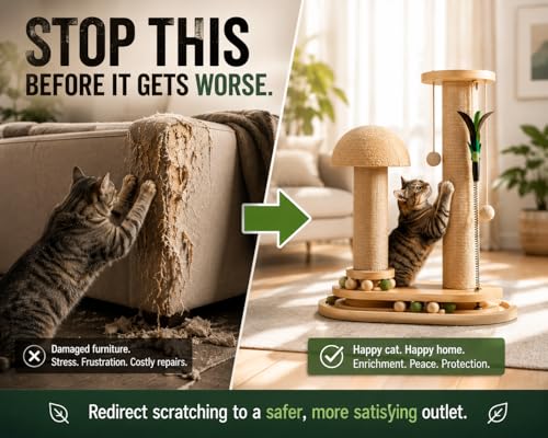 PurrTracks Dual-Track Cat Scratcher with Feather Toy