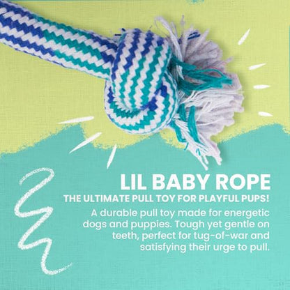 Snugarooz Lil Baby Rope Dog Toy – Durable and Compact Design - Perfect for Small Breeds and Tough Chewers - Ideal for Tugging and Chewing Fun - style: Lil Baby Rope