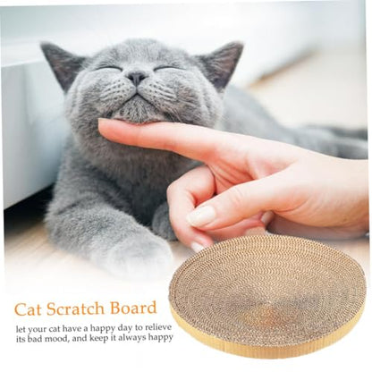 Cabilock 2pcs Replaceable Cat Scratch Board Corrugated Cardboard Pad Sturdy Fun Scratcher Floor Accessory for Indoor Cats and Kittens