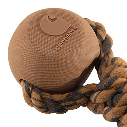 Carhartt Pet Training Tools, Rugged Dog Tool for Tug and Fetch, Rope Bone (Carhartt Brown) - style: Rope Bone Dog Chew