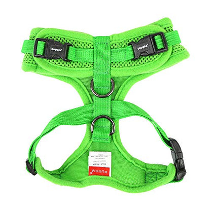 Authentic Puppia RiteFit Harness with Adjustable Neck, Green, Medium - color: Green, size: Medium