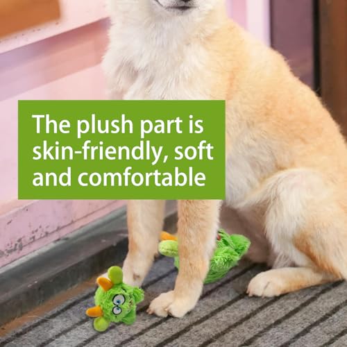 Squeaky Plush Dog Toy Ball, Dental Care, Skin-Friendly and Soft and Relieve Stress,Dog Training Interactive Pet Cute Plush Fashionable Toy Ball (Green,Large) - color: Green, size: Large