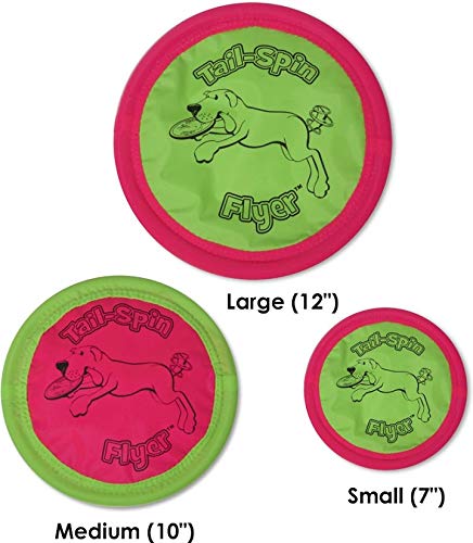 Chuckit! Petmate Booda Tail-Spin Flyer Floating Dog Frisbee, Multi, 10-Inch - size: 10-Inch