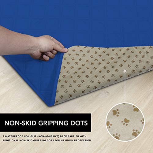 Easy-Going 100% Waterproof Dog Bed Cover, Non-Slip Pet Blanket for Furniture, Washable Couch Cover, Repleasement Sofa Cover (52X82 in,Classic Blue) - color: Classic Blue, size: 52x82 in