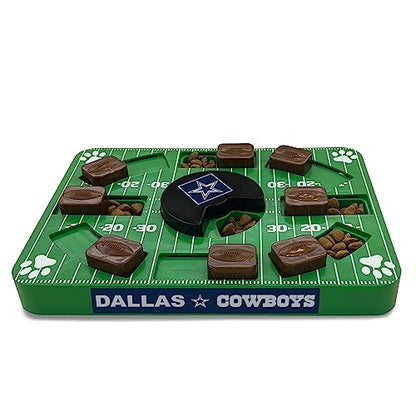 Pets First NFL Dallas Cowboys Puzzle Toy, Puzzle Treat Dog Toy, Interactive Dog Treat Toy, Dog Puzzle - color: DALLAS COWBOYS, size: Standard
