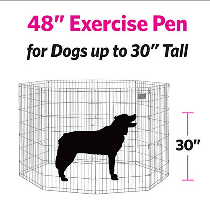 MidWest Homes for Pets Add-on Panel, 48 Inch - color: Black, size: 48H-Inch Pen Extension Panel