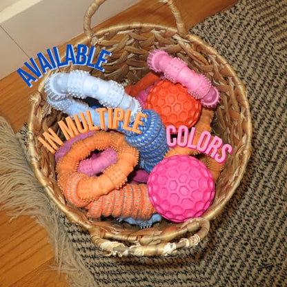 Doug's Dog Supplies Ring Rope Toy – Tug of War Toy for Medium & Large Dogs | Tug & Play Dog Toy - color: Pink