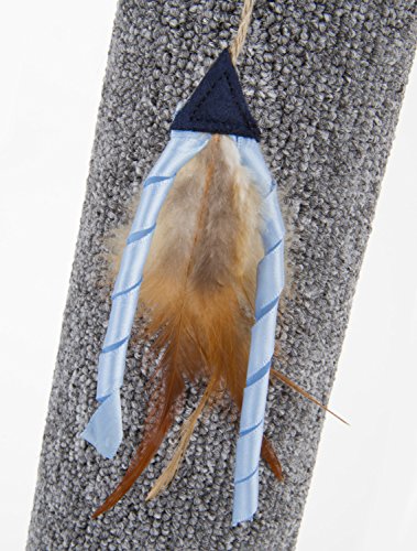 Petlinks Sky Scratch Sisal & Carpet Cat Scratching Post - Gray, One Size - color: Scratching Post