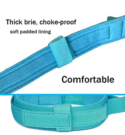 Tactical Dog Collar Adjustable Military Nylon Dog Collar with Control Handle and Heavy Duty Metal Buckle for Medium and Large Dogs (Blue,S) - color: Blue, size: Small (Pack of 1)