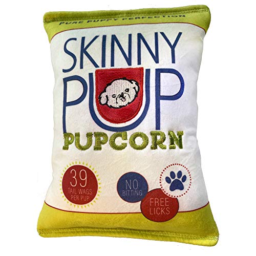 Huxley & Kent Funny Dog Toy w/Squeaker – Power Plush Squeaky Dog Toys for Small, Medium & Large Dogs – Soft Stuffed Animal for Indoor Play & Fetch - Skinny Pup, Small - size: Small, style: Skinny Pup