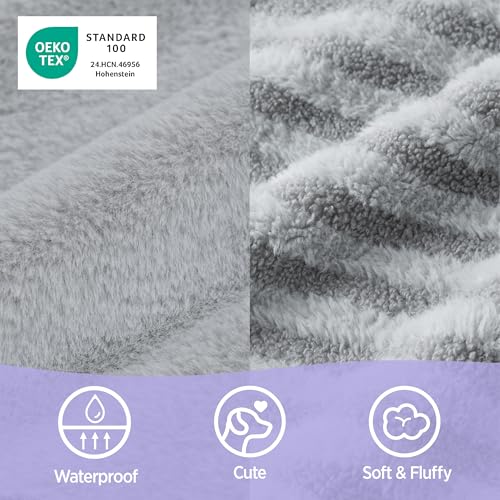 LE SURE Cute L-Plus Dog Beds, Orthopedic Waterproof Large Pet Bed with Sides, High Back Non-Slip Bottom and Egg-Crate Foam Dog Couch Sofa with Washable Removable Cover, Grey - color: Grey, size: 38.0"l X 28.0"w X 7"th