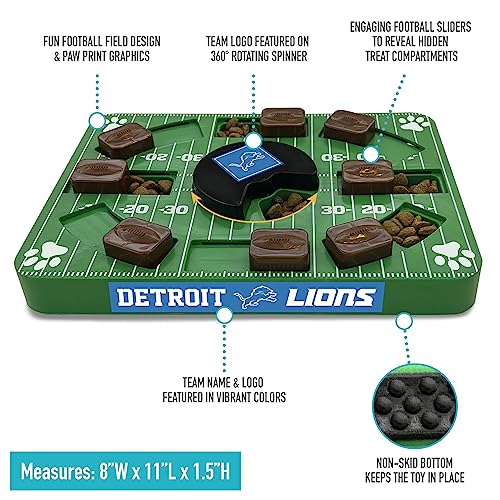 Pets First NFL Detroit Lions Puzzle Toy, Puzzle Treat Dog Toy, Interactive Dog Treat Toy, Dog Puzzle - color: DETROIT LIONS, size: Standard