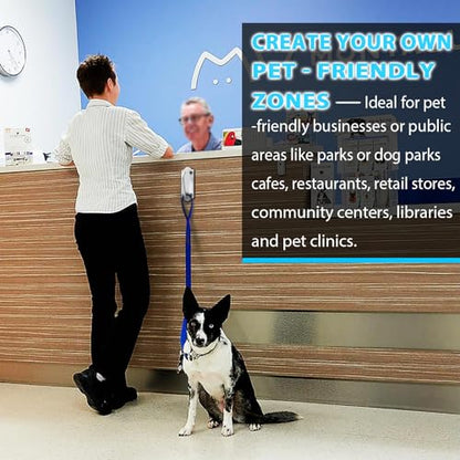 Heavy Duty Stainless Steel Dog Leash Wall Hook,Ultra-Secure Tie Out Anchor for Yard&Home,Anti-Escape Dog Chain Parking Hook,Rust-Proof&Easy to Install - size: X-Large