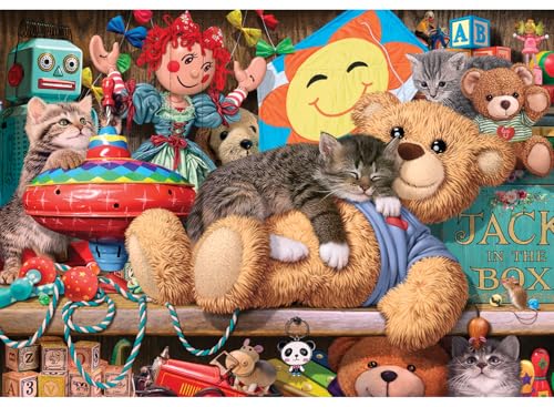 Anatolian Puzzle - Toy Cupboard Kitten, 260 Piece Jigsaw Puzzle, #3341 - color: Toy Cupboard Kitten