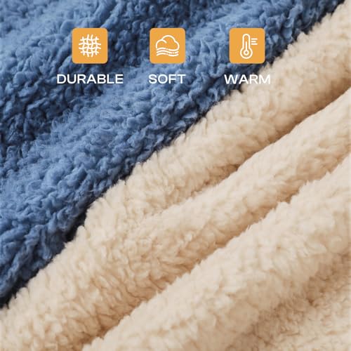 Luciphia Premium Fleece Dog Puppy Blanket Soft Pet Sherpa Calming Cat Blankets Throw for Small Medium Dog Cat(Haze Blue,30x20 inches) - color: Haze Blue, size: 30x20 inches