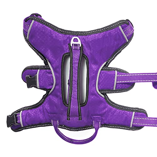 Tuff Pupper Escape Proof No Escape Dog Harness | 5 Point Adjustable Fit Harness for Dogs | Padded Dog Harnesses | Handle Dog Lift Harnesses - color: Purple, size: X-Small