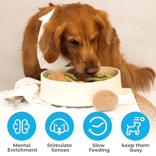 Dog Toys Plush with Squeaky & Treat Hiding Features - Mental Stimulation Enrichment Toy for Large Breed Dogs - Machine Washable Slow Feeder to Keep Dogs Busy，Chicken and Gravy - color: Chicken n’ Gravy -1