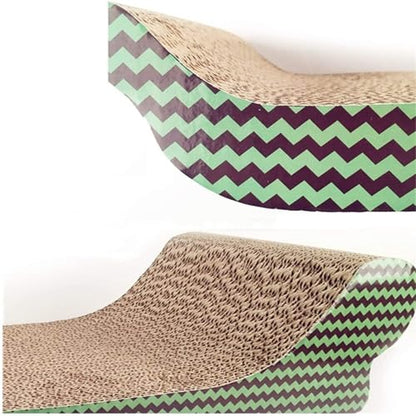 PAWISE Cat Scratcher – Reversible Cardboard Scratching Pad, Durable Cat Scratch Bowl & Bed, Interactive Scratcher for Indoor Cats & Kittens (17X8.5-1) - size: 17X8.5-1