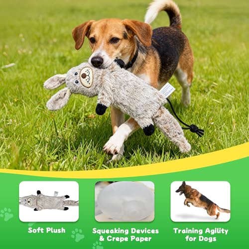 Flirt Pole for Dogs, Interactive Dog Toys Extendable Teaser Wand with Lure Chewing Toys, Chase and Tug of War for Small Medium Large Dogs Training Playing Exercise - size: 40.5Inch Pole-Gold